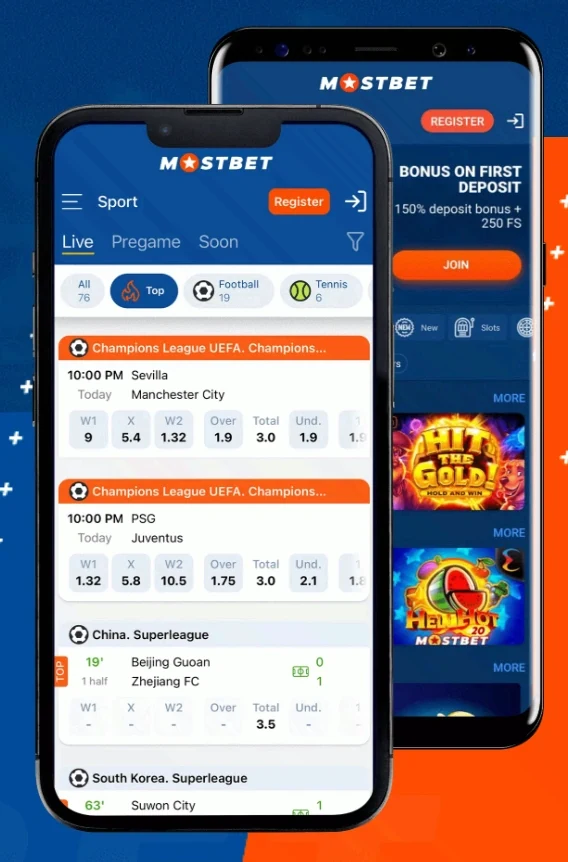 Mostbet тиркемеси телефондо: спорт линиясы жана коэффициенттер
